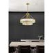 Farris 6 Light 24.5 inch Aged Brass Chandelier Ceiling Light