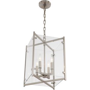 Danbury 4 Light 12 inch Brushed Nickel Mini Chandelier Ceiling Light