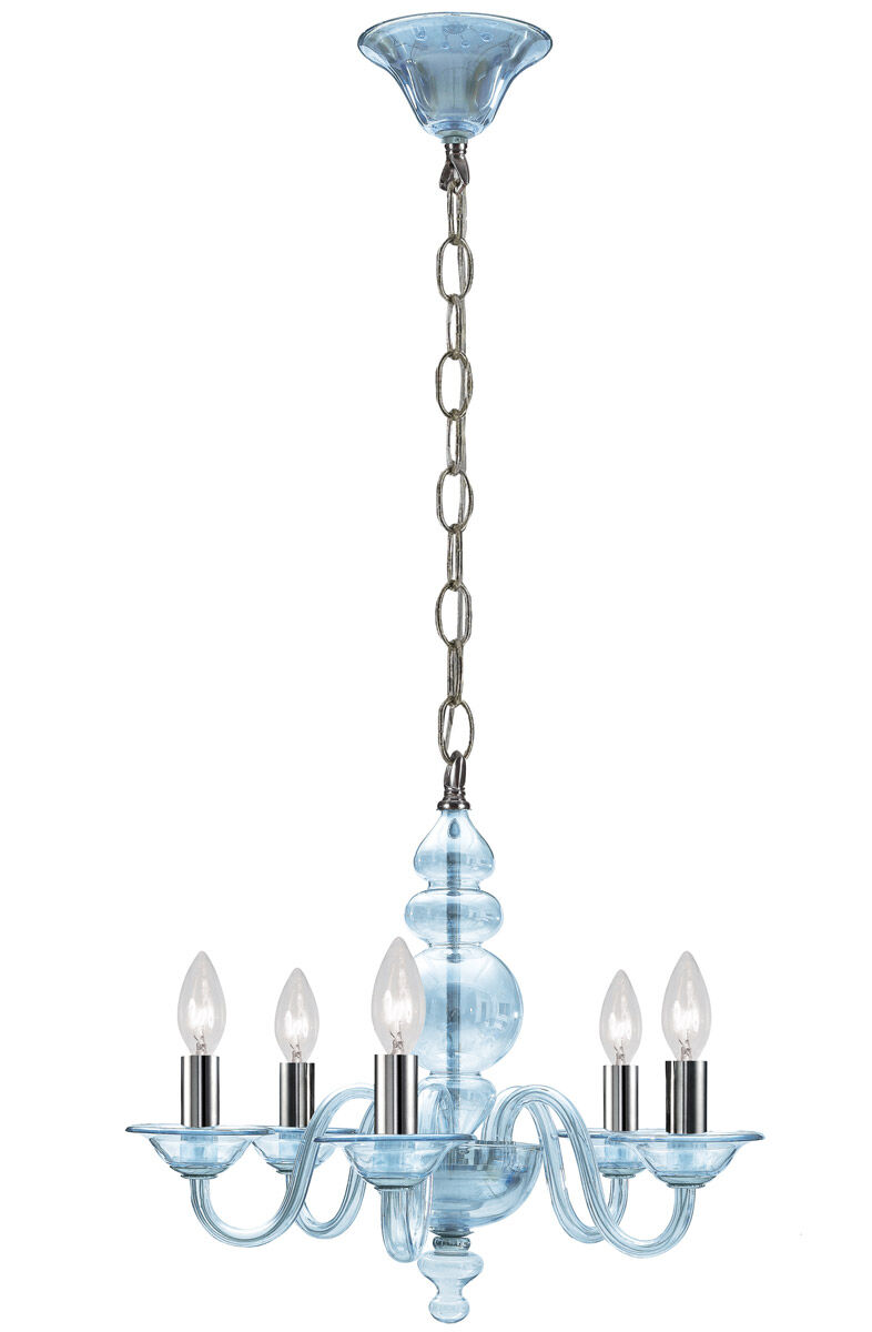 Harper 5 Light 17 inch Polished Chrome Mini Chandelier Ceiling Light