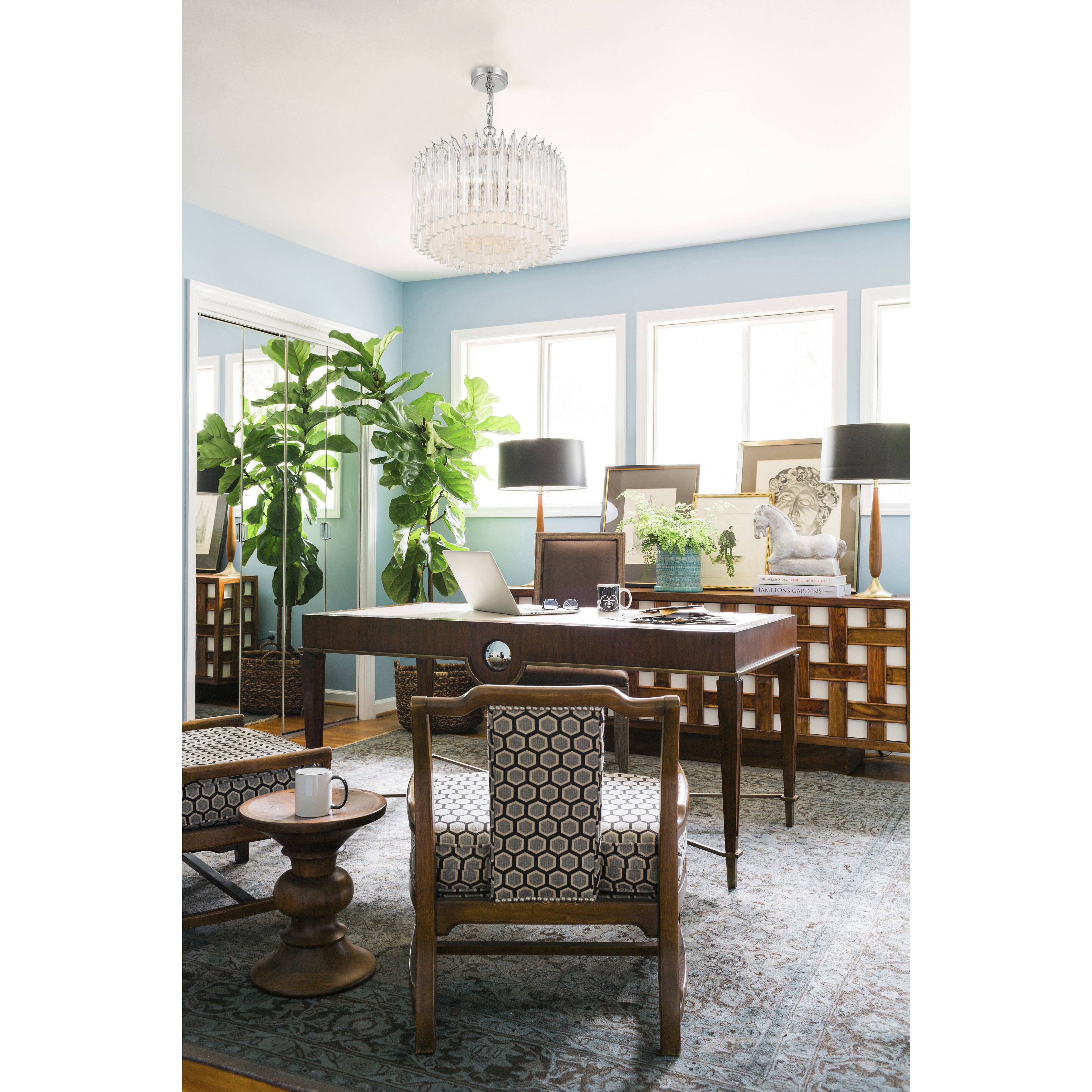 Lofton 5 Light 18 inch Polished Nickel Chandelier Ceiling Light