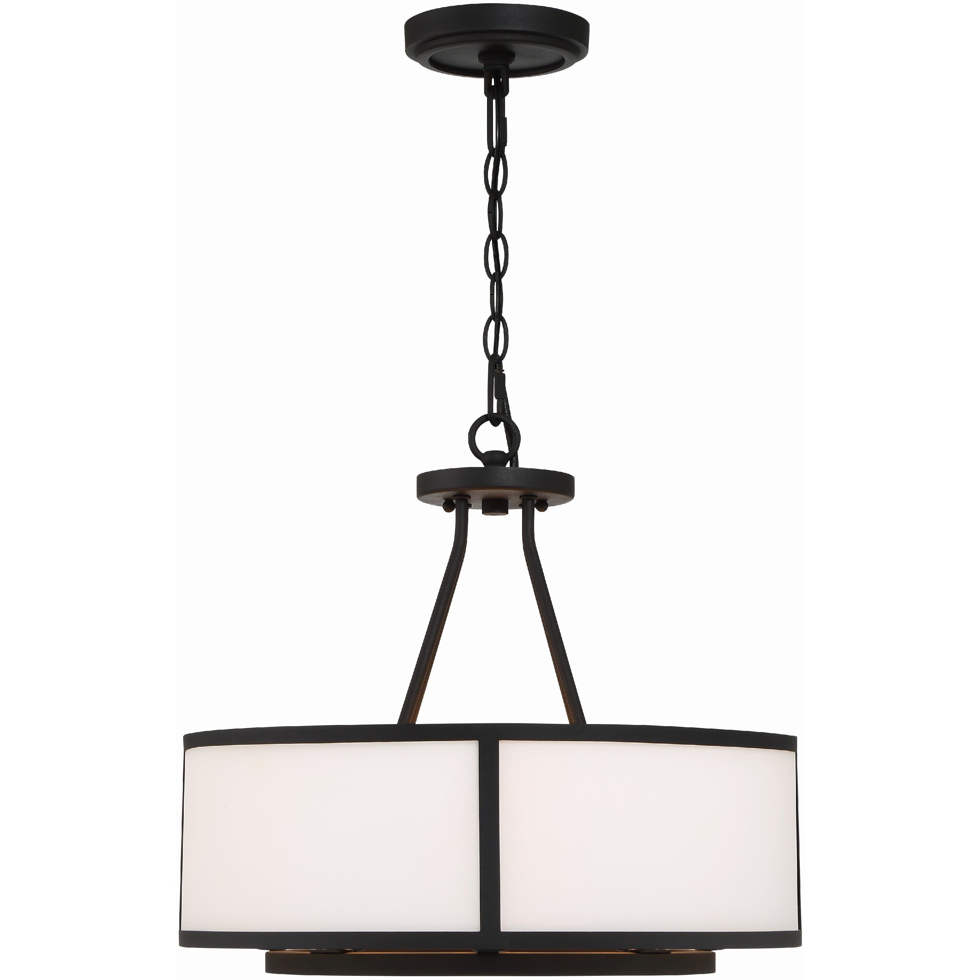 Bryant 4 Light 18 inch Black Forged Chandelier Ceiling Light