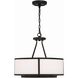 Bryant 4 Light 18 inch Black Forged Chandelier Ceiling Light
