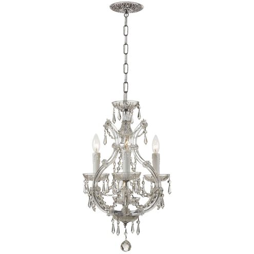 Maria Theresa 4 Light 12 inch Polished Chrome Chandelier Ceiling Light in Clear Swarovski Strass
