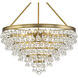 Calypso 8 Light 25 inch Vibrant Gold Chandelier Ceiling Light