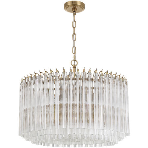 Lofton 7 Light 24 inch Aged Brass Chandelier Ceiling Light