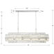 Hayes 16 Light 50 inch Polished Nickel Linear Chandelier Ceiling Light