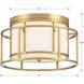 Hulton 2 Light 15 inch Luxe Gold Flush/Semi Flush Ceiling Light