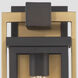 Lendel 1 Light 15 inch Twilight Bronze and Textured Gold Outdoor Sconce