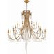 Arcadia 28 Light 61 inch Antique Gold Chandelier Ceiling Light