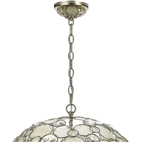 Palla 6 Light 22 inch Antique Silver Chandelier Ceiling Light