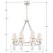 Baxter 8 Light 31.5 inch Polished Nickel Chandelier Ceiling Light