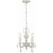 Paris Market 4 Light 13.5 inch Antique White Mini Chandelier Ceiling Light in Clear Hand Cut
