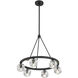 Aragon 6 Light 24 inch Matte Black Chandelier Ceiling Light