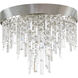 Winfield 4 Light 16 inch Antique Silver Flush Ceiling Light