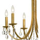 Bridgehampton 6 Light 26 inch Antique Gold Chandelier Ceiling Light in Clear Spectra