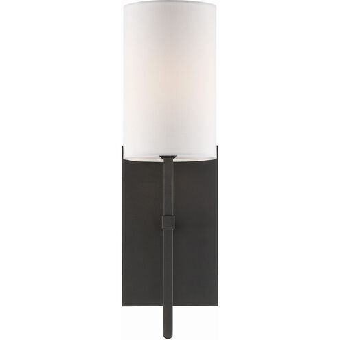 Veronica 1 Light 5 inch Black Forged Sconce Wall Light