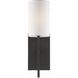 Veronica 1 Light 5 inch Black Forged Sconce Wall Light