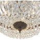 Waltham 3 Light 16 inch English Bronze Flush Ceiling Light in Clear Hand Cut