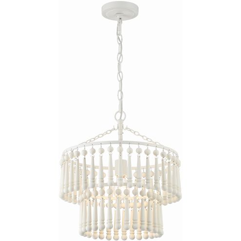 Tiana 1 Light 15.5 inch Matte White Pendant Ceiling Light