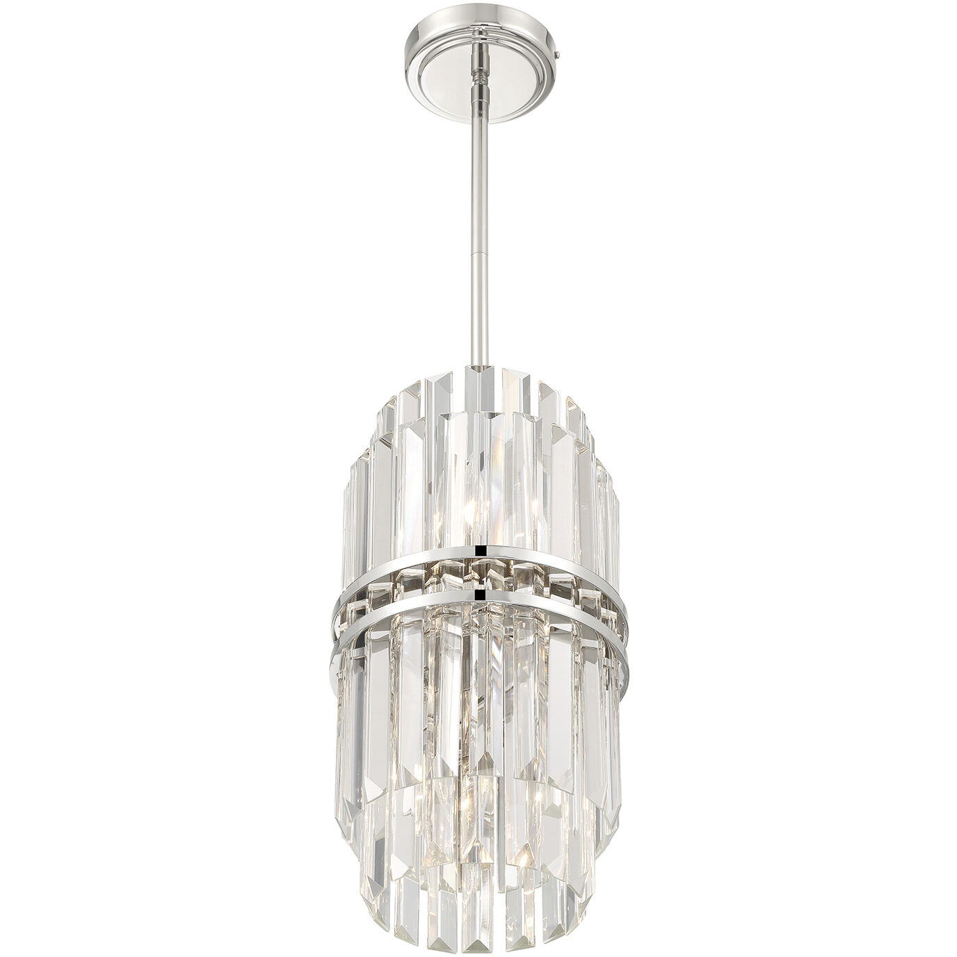 Hayes 4 Light 8 inch Polished Nickel Mini Pendant Ceiling Light