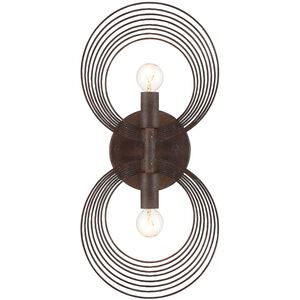Doral 2 Light 8 inch Forged Bronze ADA Wall Sconce Wall Light