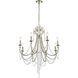 Arcadia 8 Light 26.75 inch Antique Silver Chandelier Ceiling Light