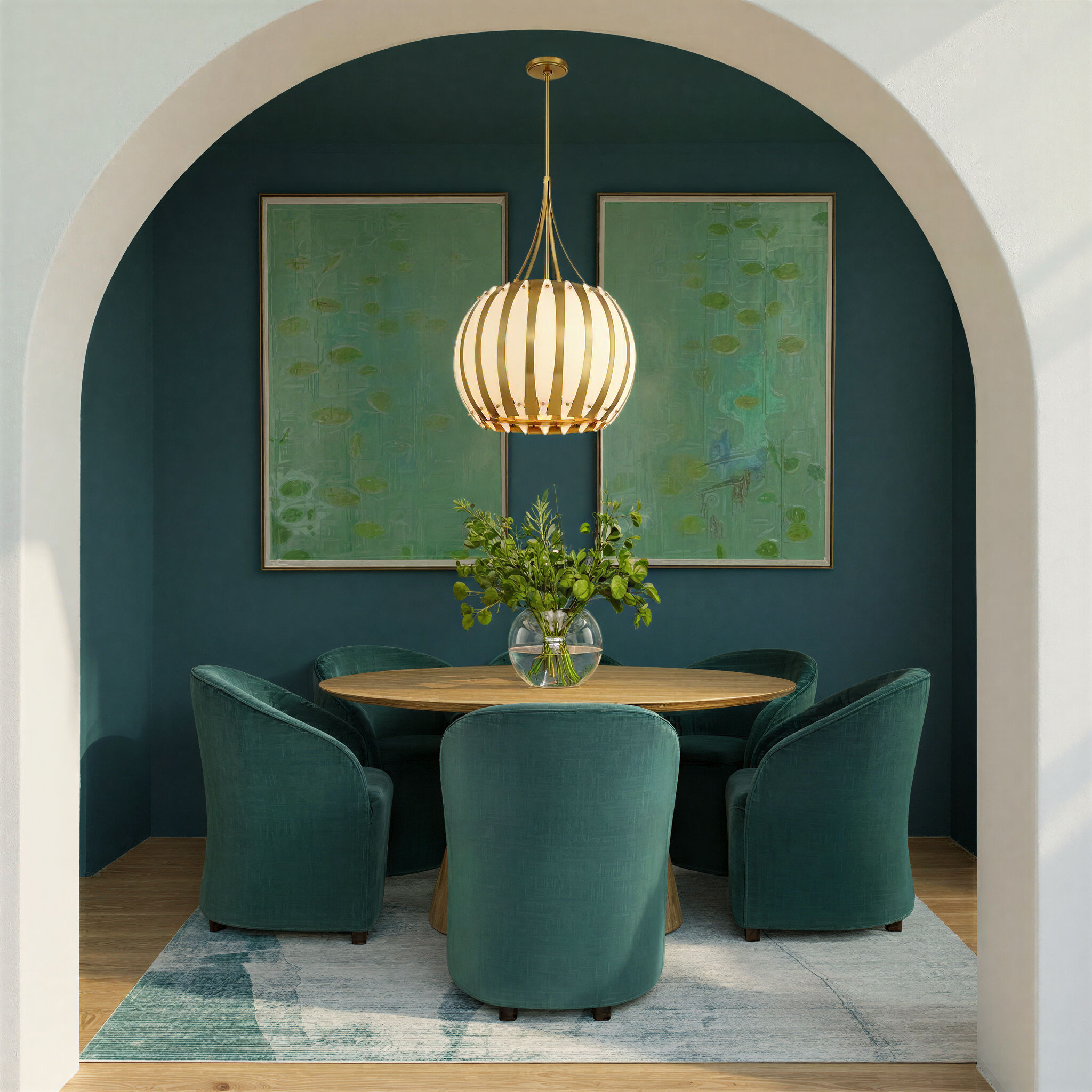 Daria 5 Light 20.5 inch Luxe Gold Chandelier Ceiling Light