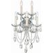 Maria Theresa Sconce Wall Light in Clear Swarovski Strass, Polished Chrome