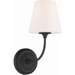 Sylvan 1 Light 6 inch Black Forged Wall Sconce Wall Light