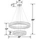 Kinsley 1 Light 28 inch Polished Chrome Pendant Ceiling Light