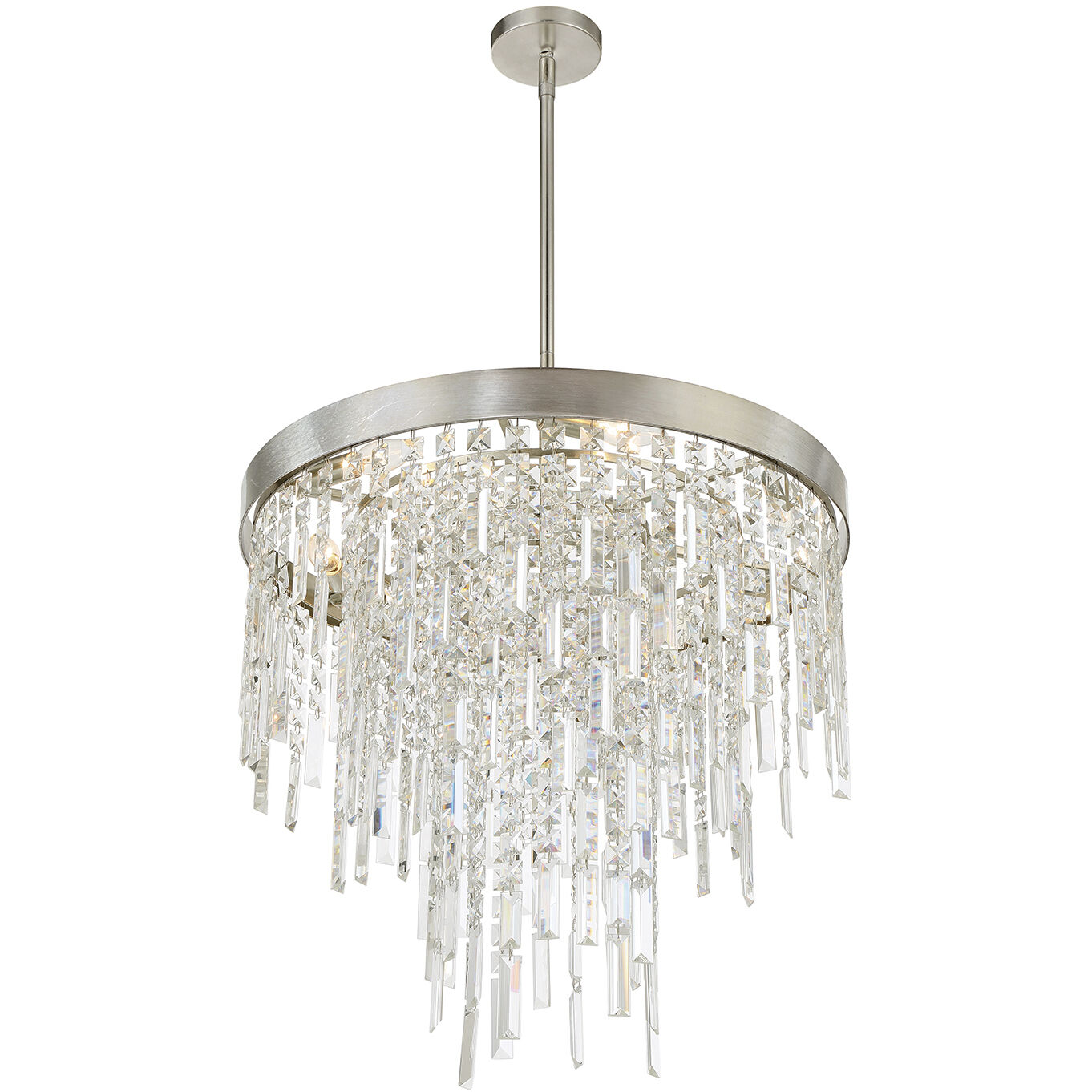 Winfield 6 Light 24 inch Antique Silver Chandelier Ceiling Light