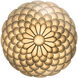 Darby 3 Light 16 inch Soft Gold Semi Flush Ceiling Light