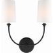 Sylvan Sconce Wall Light in Black Forged