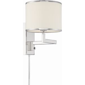 Madison 1 Light 10 inch Polished Nickel Wall Sconce Wall Light