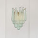 Ollie Bath Wall Light in Sand Glass Green
