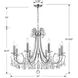 Othello 8 Light 31 inch Polished Chrome Chandelier Ceiling Light in Clear Swarovski Strass
