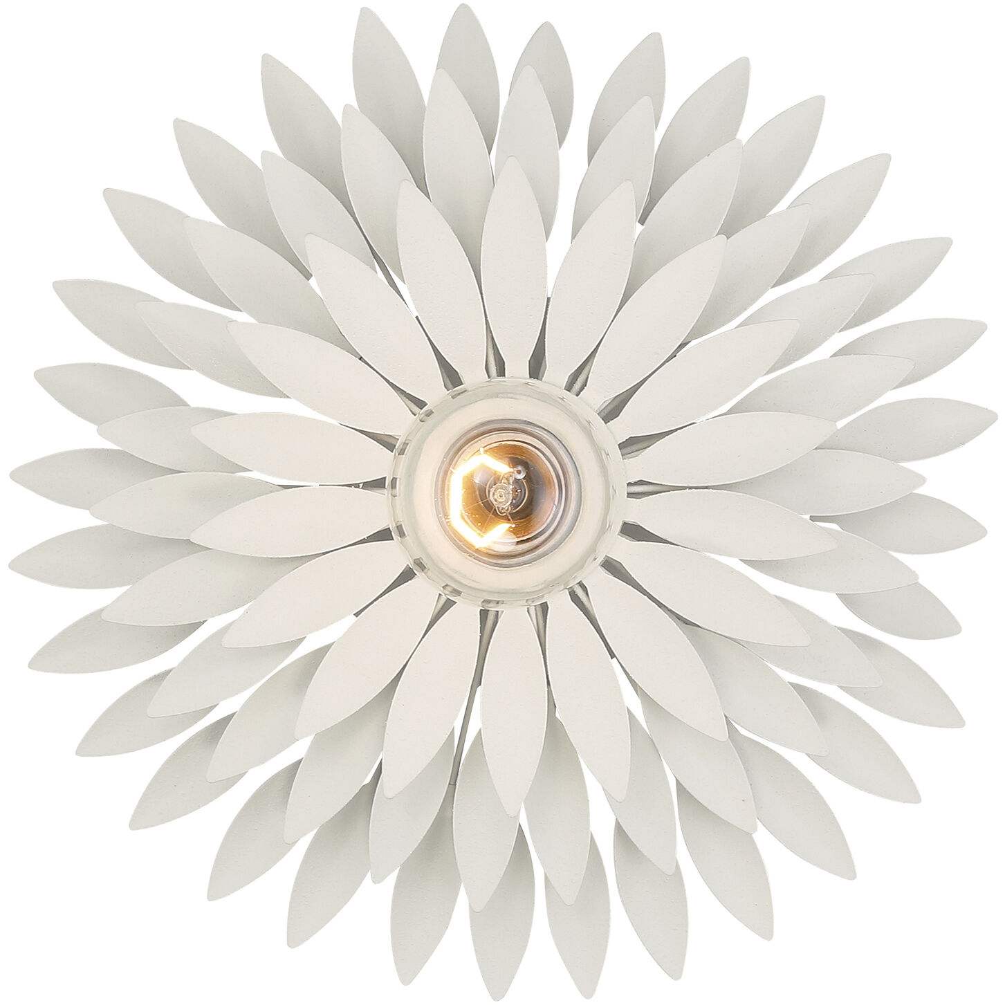 Broche Bath Sconce Wall Light in Matte White