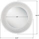 Broche 46.75 X 46.75 inch Matte White Mirror