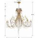 Arcadia 28 Light 61 inch Antique Gold Chandelier Ceiling Light