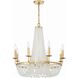 Bella 8 Light 26 inch Antique Gold Chandelier Ceiling Light