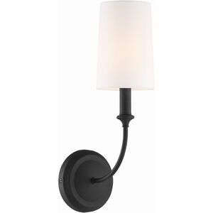 Sylvan 1 Light 4.75 inch Black Forged Sconce Wall Light