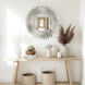 Broche 30 X 30 inch Antique Silver Wall Mirror