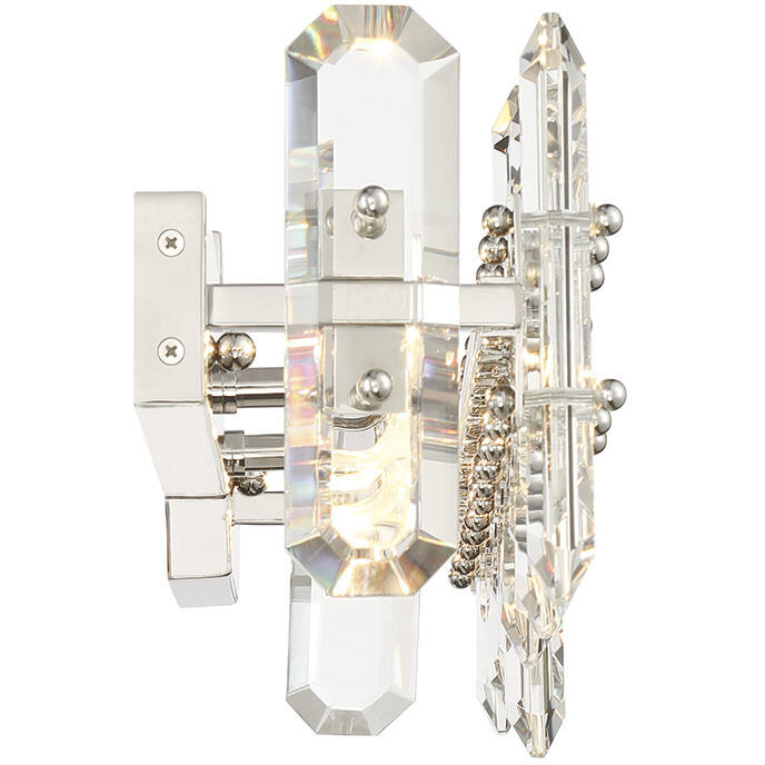 Bolton Bath Vanity Light Wall Light in Polished Nickel