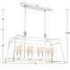 Sylvan 8 Light 42 inch Polished Nickel Linear Chandelier Ceiling Light