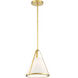 Fulton 1 Light 9.25 inch Antique Gold Mini Pendant Ceiling Light