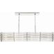 Elliot 6 Light 48 inch Polished Nickel Linear Chandelier Ceiling Light