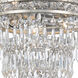 Mercer 3 Light 12 inch Olde Silver Flush Ceiling Light