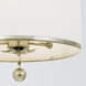 Broche 3 Light 14 inch Antique Silver Mini Chandelier Ceiling Light