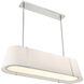 Fulton 4 Light 41.75 inch Polished Nickel Linear Chandelier Ceiling Light