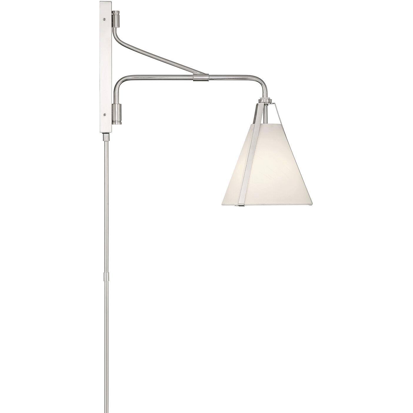 Fulton 18 inch 60.00 watt Polished Nickel Task Sconce Wall Light